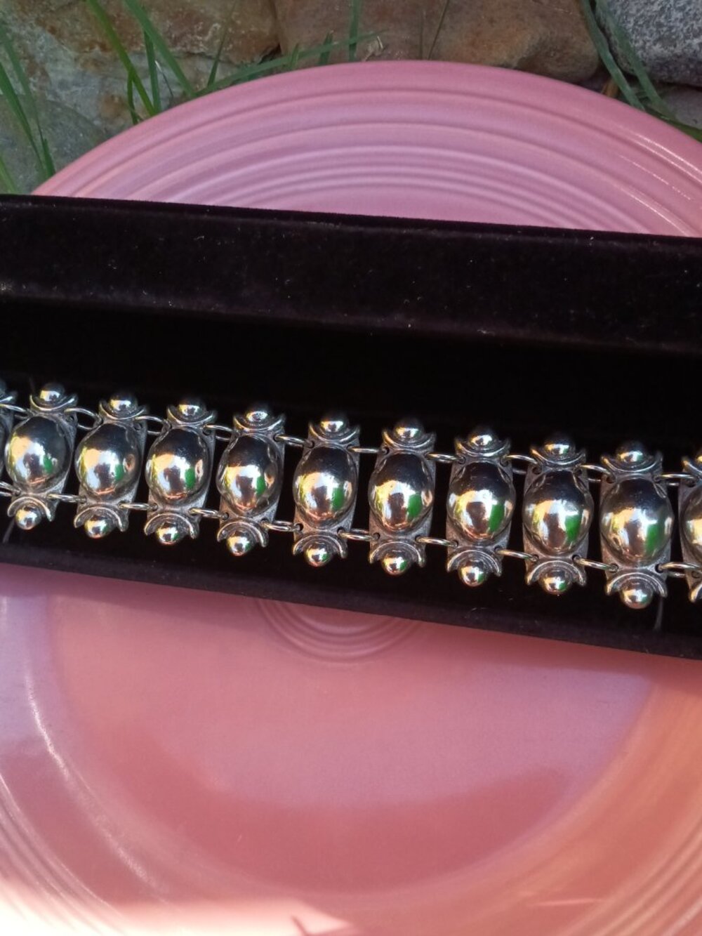 Pre 1940's C. Avila de la Borda Sterling Bracelet - Picture 2 of 6